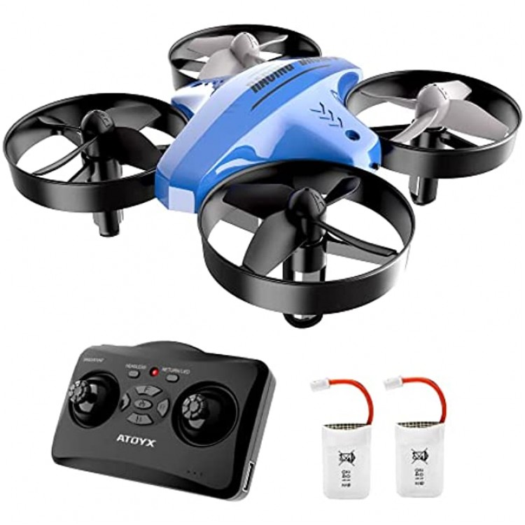 Mini drone drone RC pour enfants Flips 3D et mode sans tête Facile pour les débutants Quadricoptère de poche portable avec 2 batteries Cadeaux Jouets pour garçons et filles